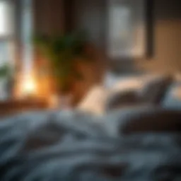 Serene bedroom environment promoting restful sleep