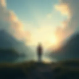 A serene landscape symbolizing inner peace