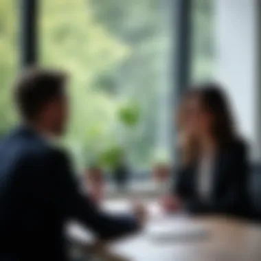 Building Rapport An engaging conversation between an interviewer and a candidate.
