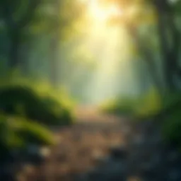 A serene landscape symbolizing inner peace and connection