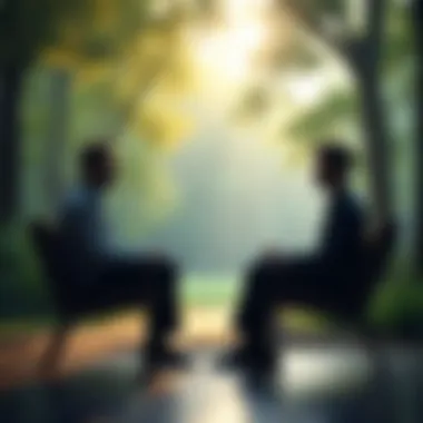 A serene setting illustrating the importance of active listening in conversations.