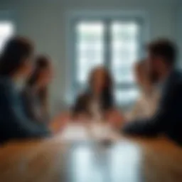 Diverse leaders collaborating in a strategic meeting