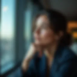 Calm and focused individual contemplating career choices