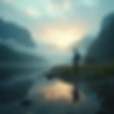 Finding Clarity in Uncertainty A serene landscape representing clarity in chaos