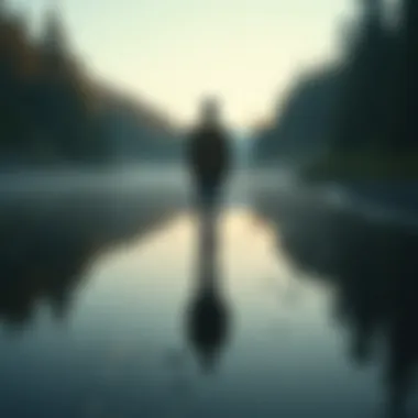 A person reflecting in solitude amid nature