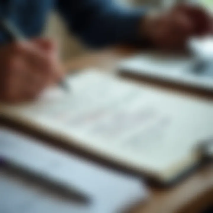 A notepad filled with insights and thoughts post-interview.
