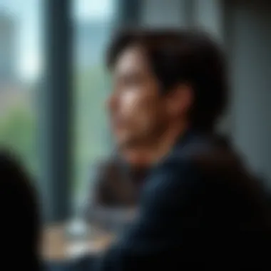 Reflecting on Interview Experience A calm and focused individual reflecting on their interview experience.
