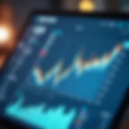 Market analysis chart displaying salary trends