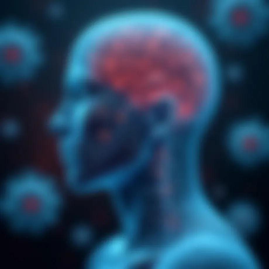 Conceptual illustration of acute stress response